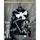 CHROME HEARTS 크롬하츠 7045 올오버 자카드 모노그램 니트