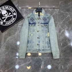CHROME HEARTS 크롬하츠 X MMJ Z 7055 콜라보 디스트로이드 데님 자켓