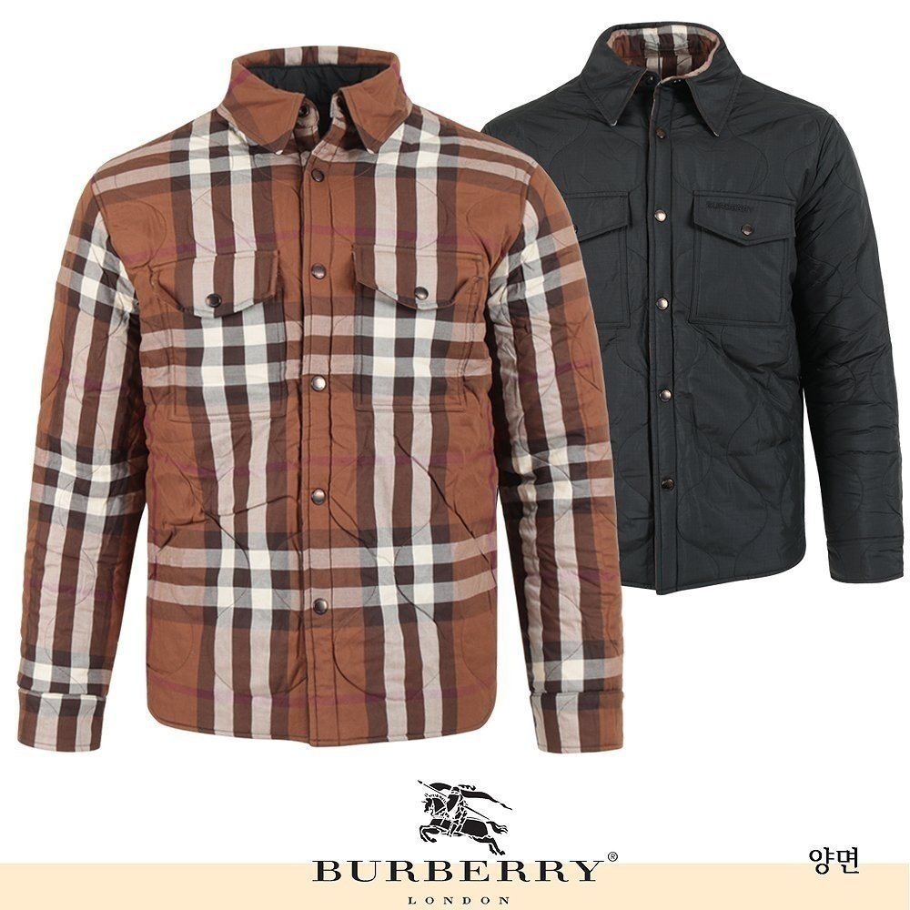 BURBERRY 버버리 노바 체크 리버시블(양면) 누빔 자켓