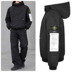 STONE ISLAND 스톤아일랜드 와펜패치 이중아노락 자켓