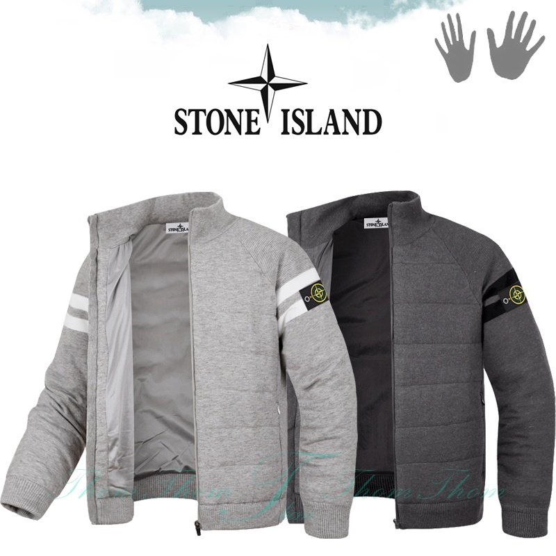 STONE ISLAND 스톤아일랜드 로직 방풍 니트 점퍼