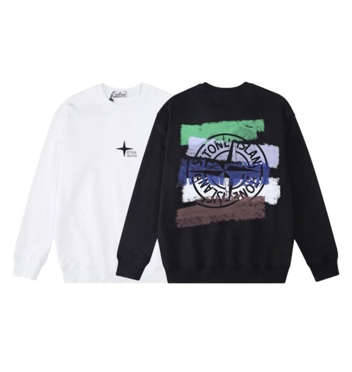 STONE ISLAND 스톤아일랜드 백로고 페인팅 맨투맨