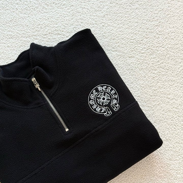 CHROME HEARTS 크롬하츠 플리스 하프 지퍼 맨투맨