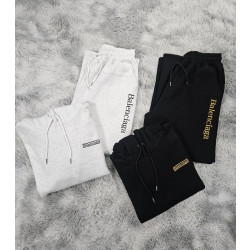 BALENCIAGA 발렌시아가 스퀘어 기모 후드+와이드 팬츠 세트