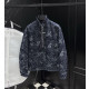 GUCCI 구찌 25141 자카드 데님 다운 자켓