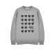 COMME DES GARCONS 꼼데가르송 Houday emoji 블랙하트 맨투맨